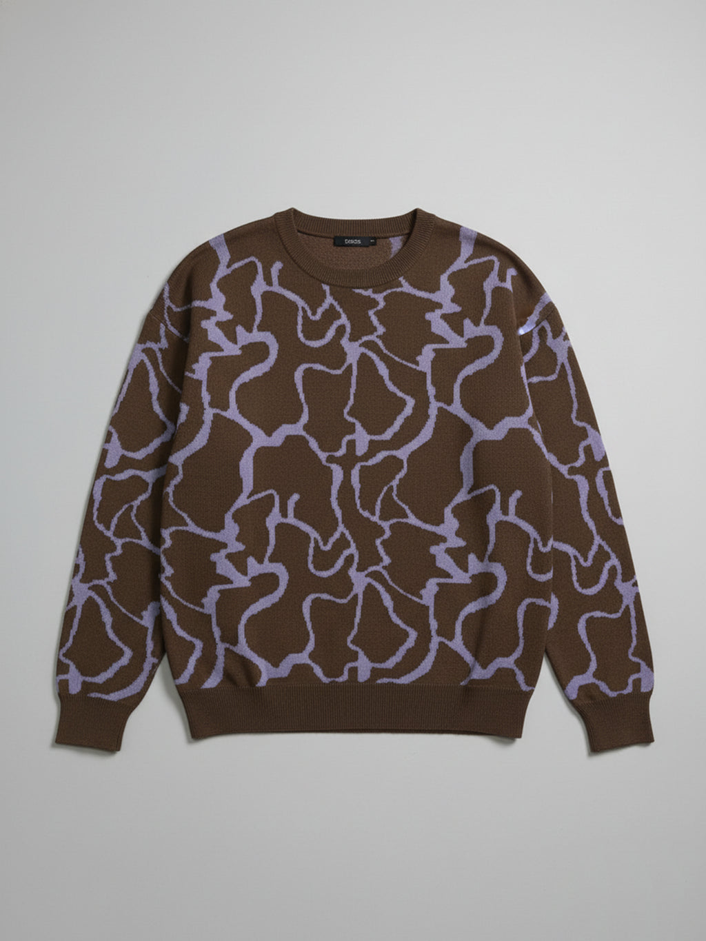 Highlander Men Purple Round Neck Pullover Sweater - Purple - Image 4