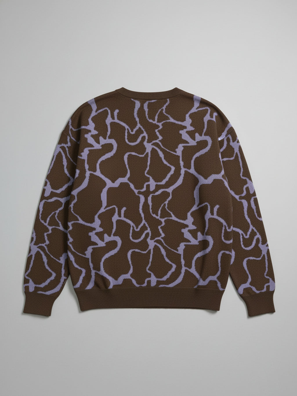 Highlander Men Purple Round Neck Pullover Sweater - Purple - Image 5
