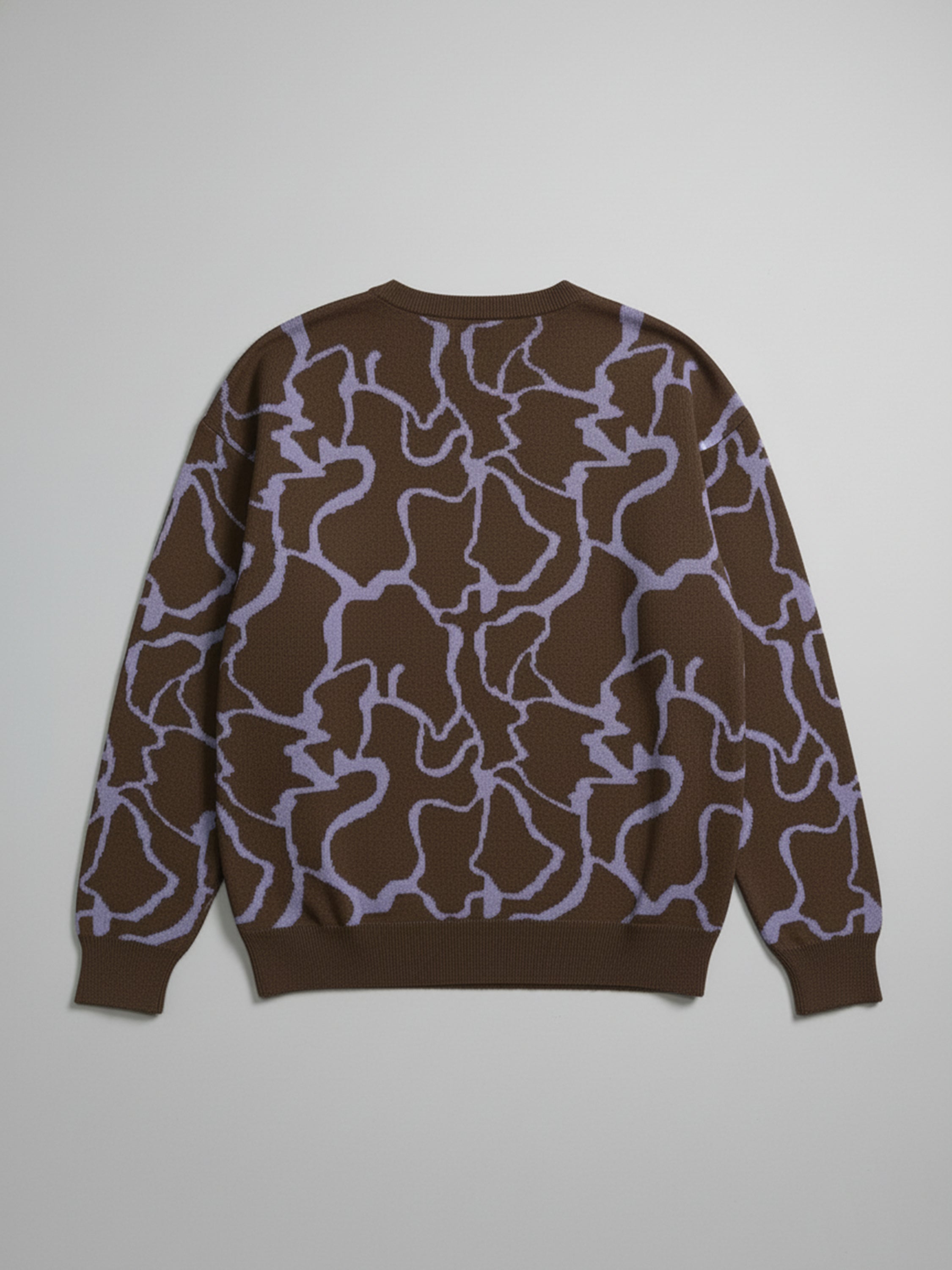 Highlander Men Purple Round Neck Pullover Sweater - Purple - Image 5