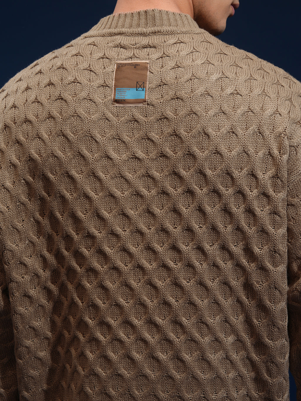 Highlander Men Brown Round Neck Pullover Sweater - Brown - Image 7