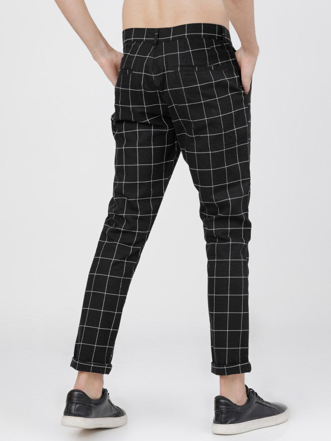 Mens Dk Grey/White Chino Trousers - Grey - Image 4