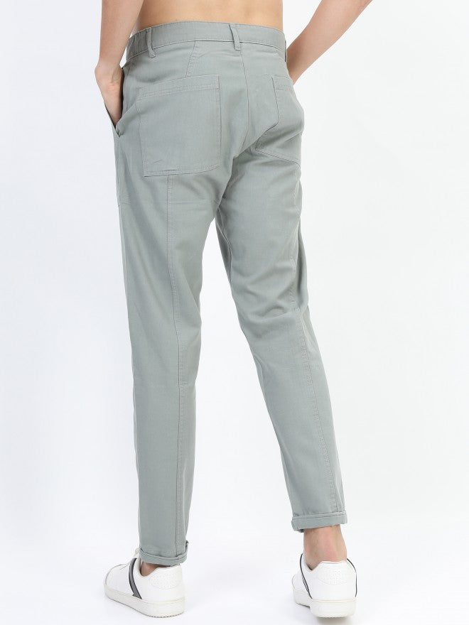 Highlander Men Slate Grey Regular Fit Trouser - Grey - Image 3