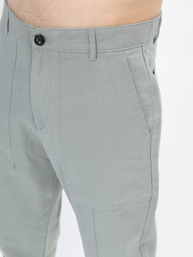 Highlander Men Slate Grey Regular Fit Trouser - Grey - Image 4