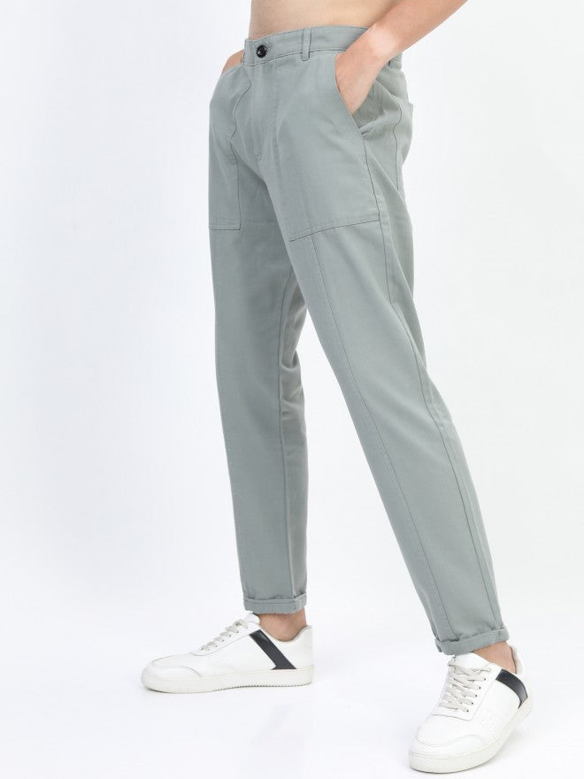 Highlander Men Slate Grey Regular Fit Trouser - Grey - Image 5
