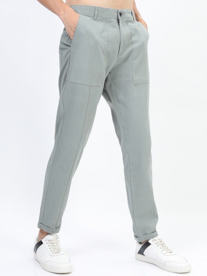Highlander Men Slate Grey Regular Fit Trouser - Grey - Image 6