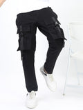 Highlander Men Black Regular fit Cargos - Black - Image 1