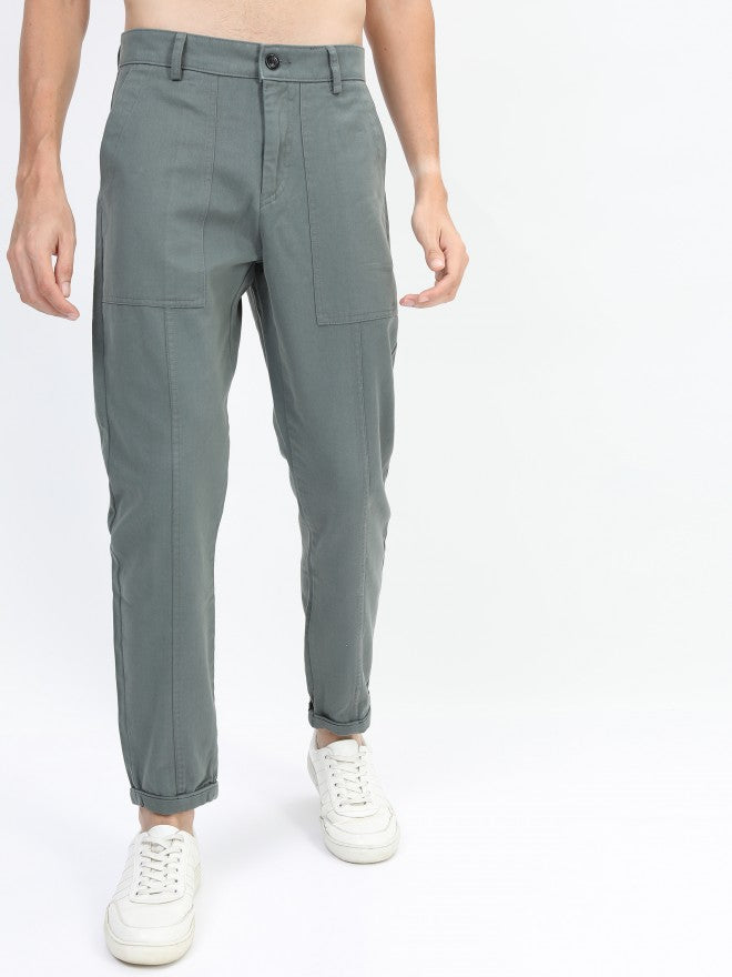Highlander Men Laurel Wreath Regular Fit Trouser - Green - Image 1