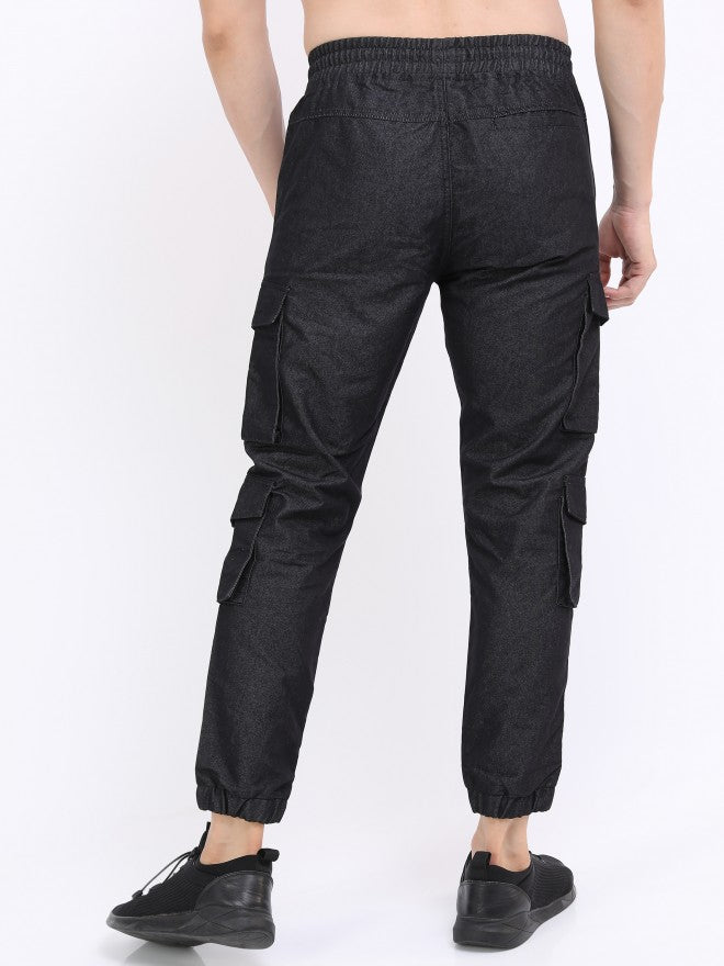 Highlander Men Charcoal Grey Regular Fit Joggers - Grey - Image 3