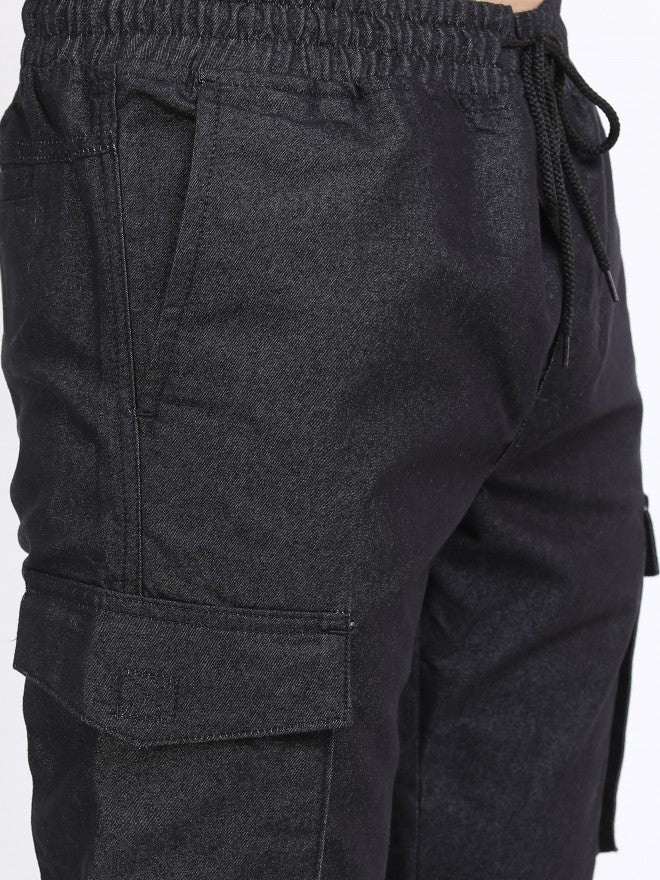 Highlander Men Charcoal Grey Regular Fit Joggers - Grey - Image 5