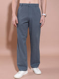 Highlander Men Blue Loose Fit Solid Casual Trouser - Blue - Image 1