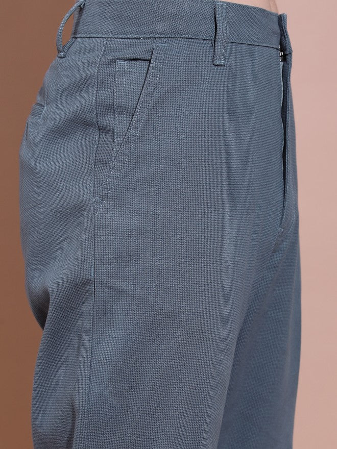 Highlander Men Blue Loose Fit Solid Casual Trouser - Blue - Image 5
