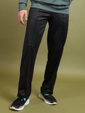 Highlander Men Black Straight Fit Solid Casual Trouser - Black - Image 1