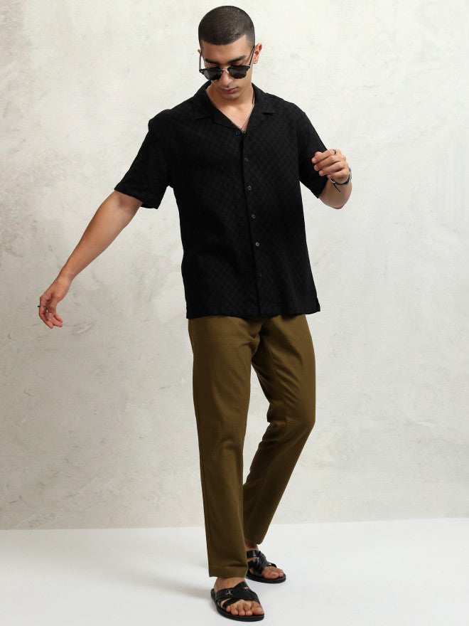 Highlander Men Brown Regular Fit  Solid Chinos - Brown - Image 2