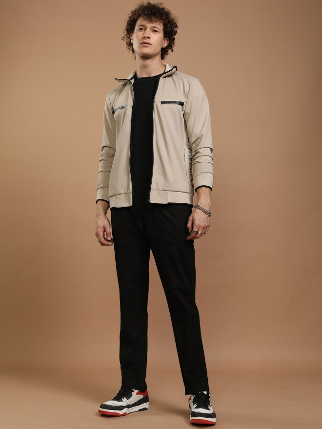 Highlander Men Black Relaxed Fit Solid Casual Trousers - Black - Image 2