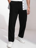 Highlander Men Black Carpenter Fit Solid Cargo - Black - Image 1