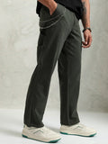 Highlander Men Black Straight Fit Solid Cargo - Black - Image 1