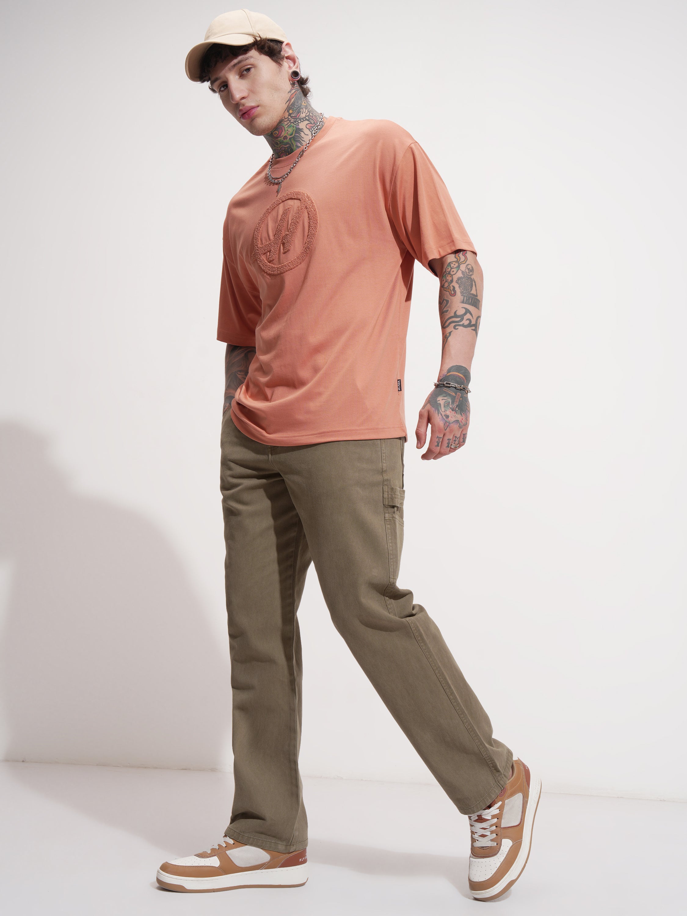 Highlander Men Green Straight Fit Solid Casual Trouser - Green - Image 2