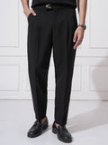 Highlander Men Black Regular Fit Solid Casual Trouser - Black - Image 1