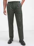 Highlander Men Green Regular Fit Solid Korean Pant - Green - Image 1