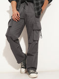 Highlander Men Grey Straight Fit Solid Cargo - Grey - Image 1