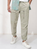 Highlander Men Grey Straight Fit Solid Joggers - Grey - Image 1