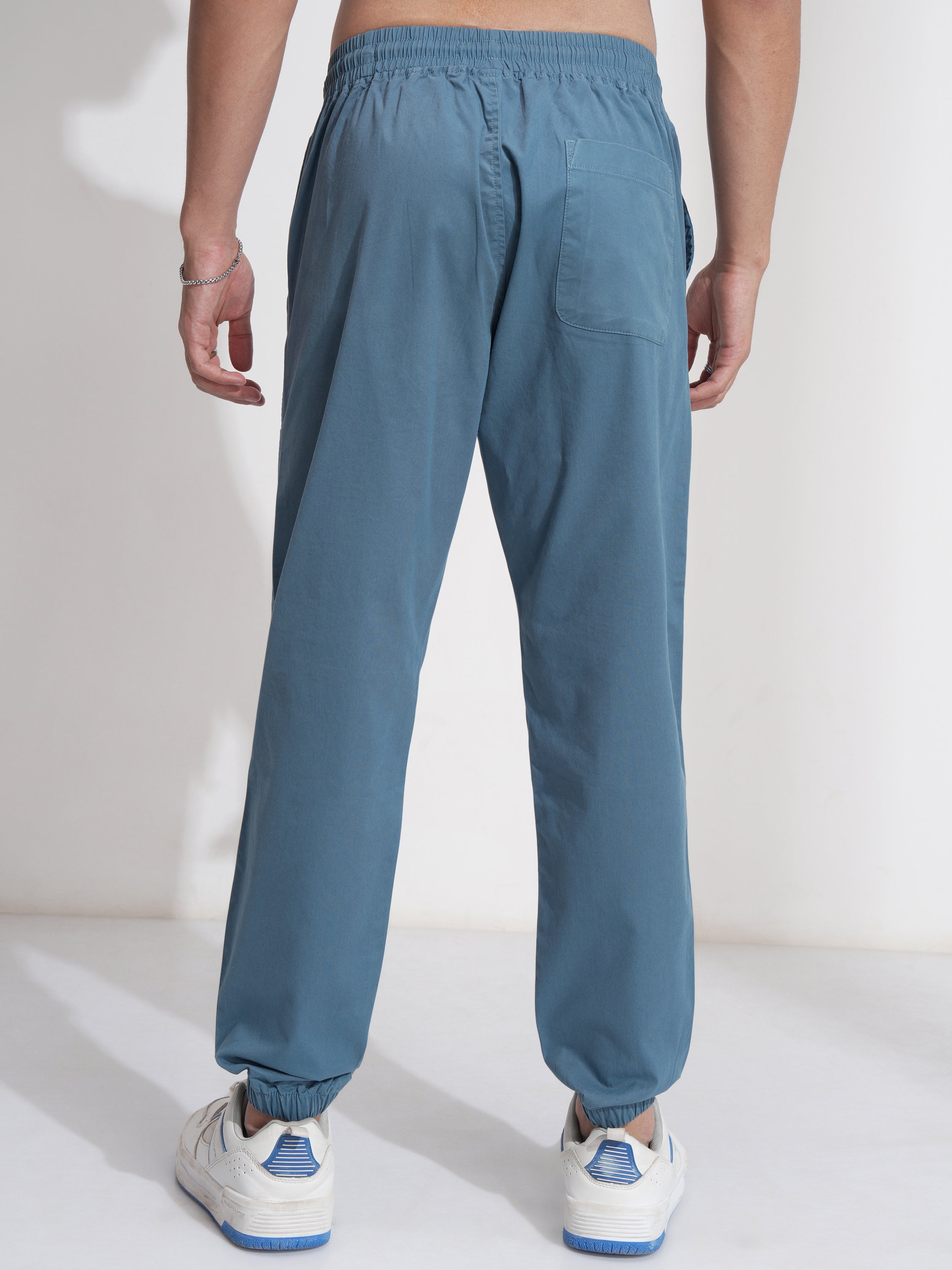 Highlander Men Blue Straight Fit Solid Cargo - Blue - Image 3