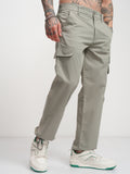 Highlander Men Green Straight Fit Solid Cargo - Green - Image 1