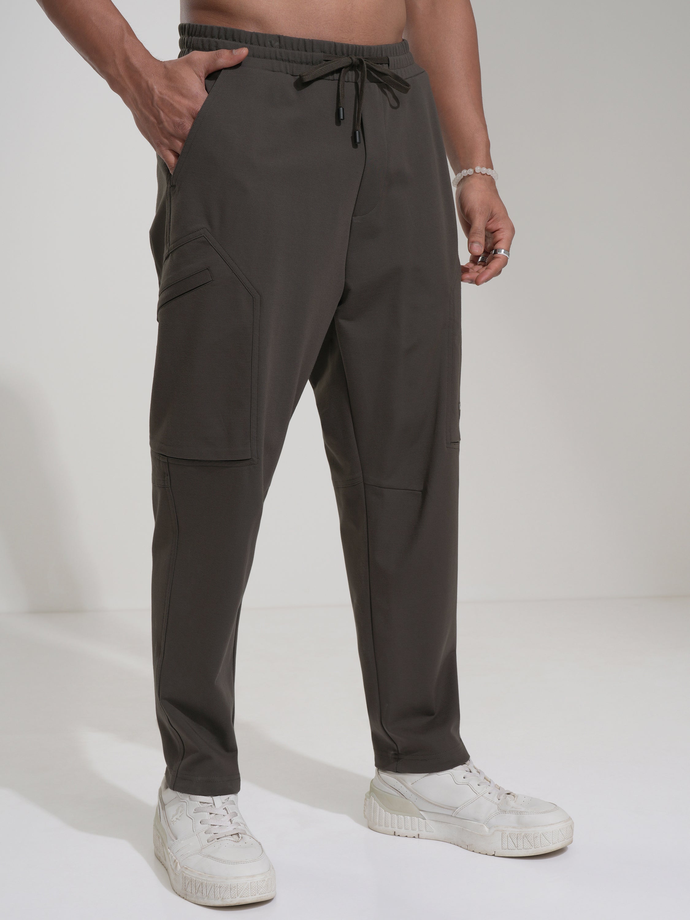 Highlander Men Olive Slim Fit Solid Joggers - Olive - Image 6