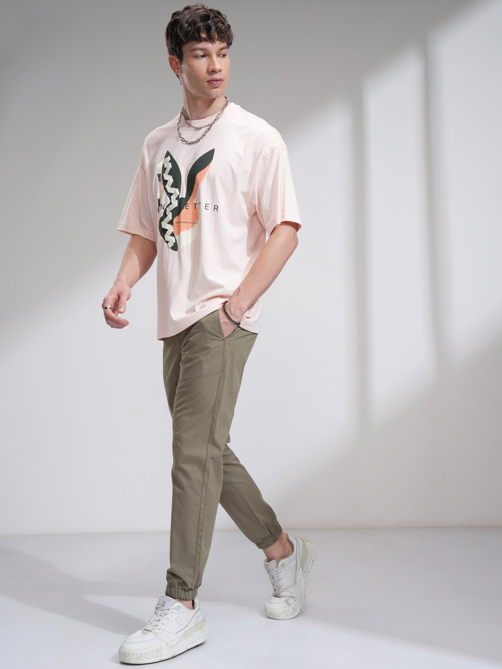 Highlander Men Green Slim Fit Solid Joggers - Green - Image 2