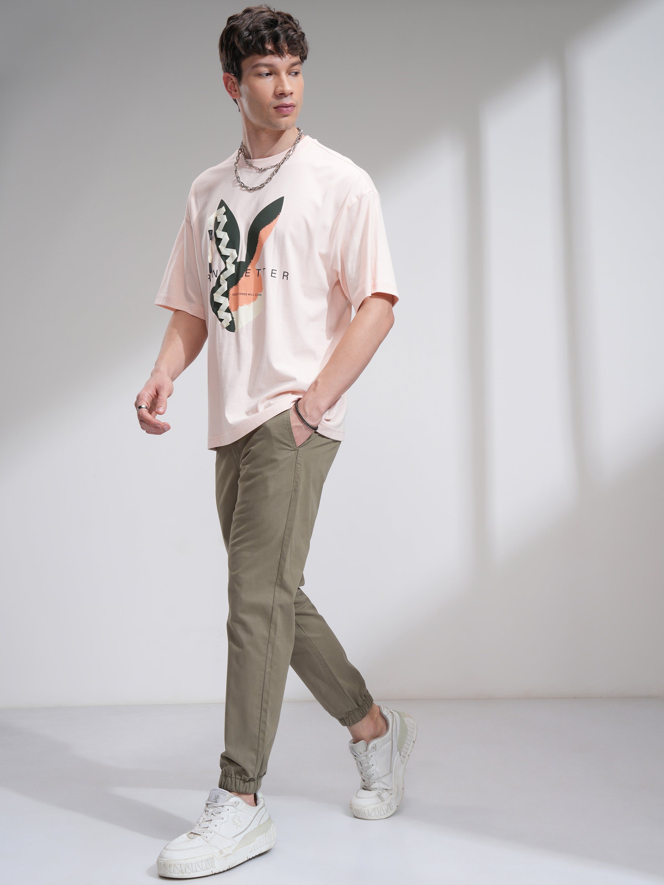 Highlander Men Green Slim Fit Solid Joggers - Green - Image 2