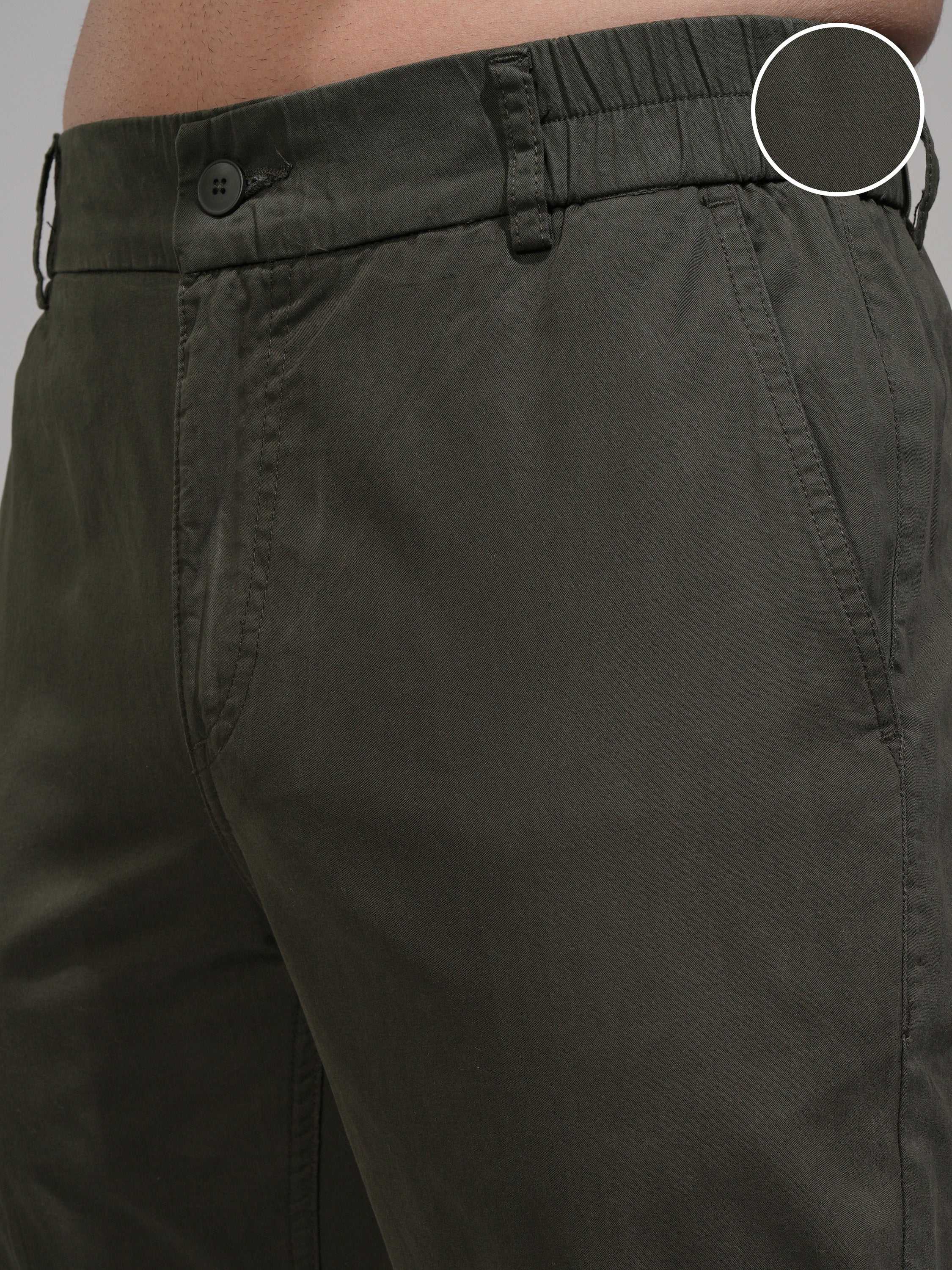 Highlander Men Black Slim Fit Solid Joggers - Black - Image 5