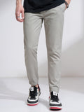 Highlander Men Grey Slim Fit Solid Joggers - Grey - Image 1