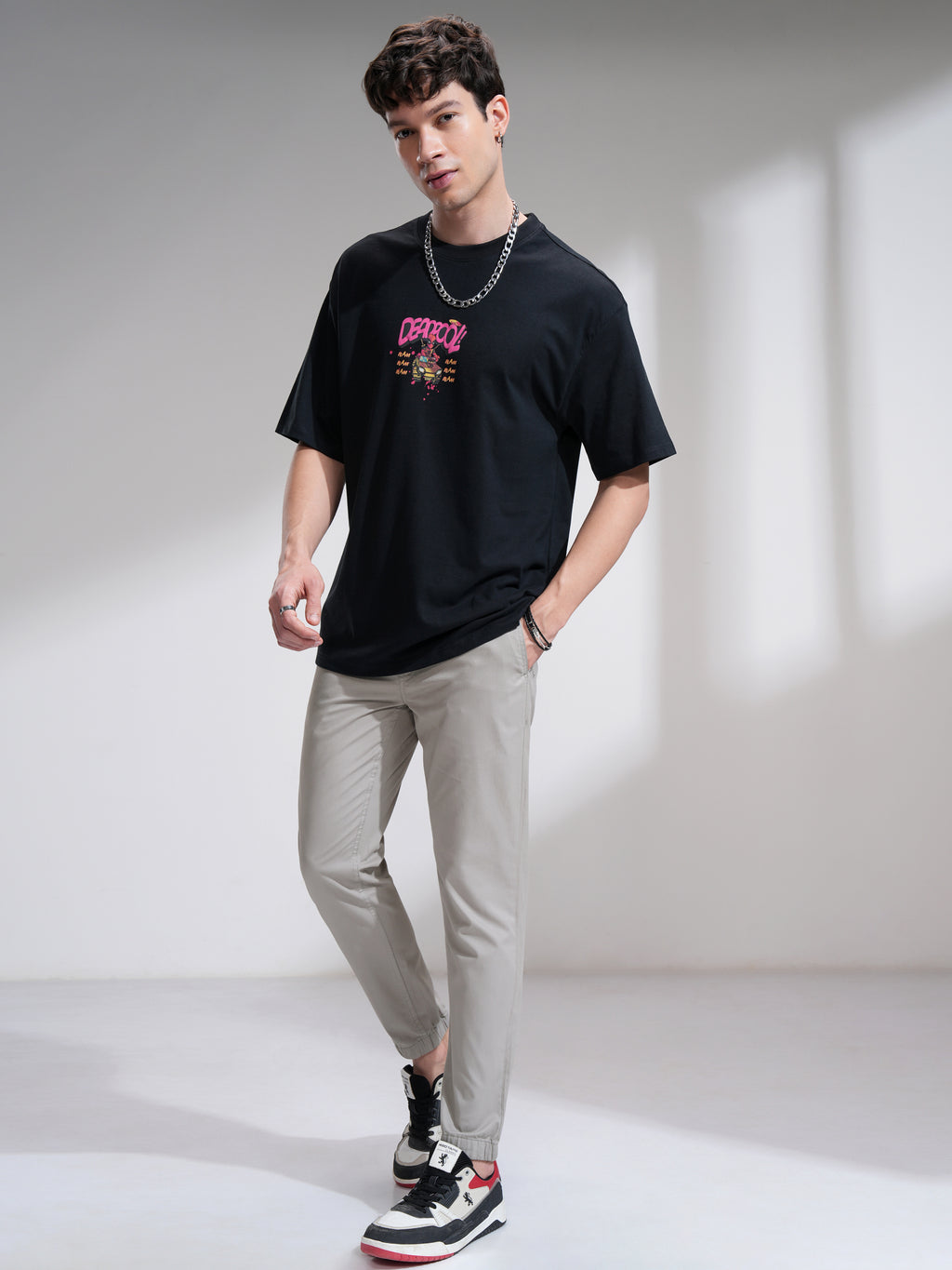 Highlander Men Grey Slim Fit Solid Joggers - Grey - Image 2