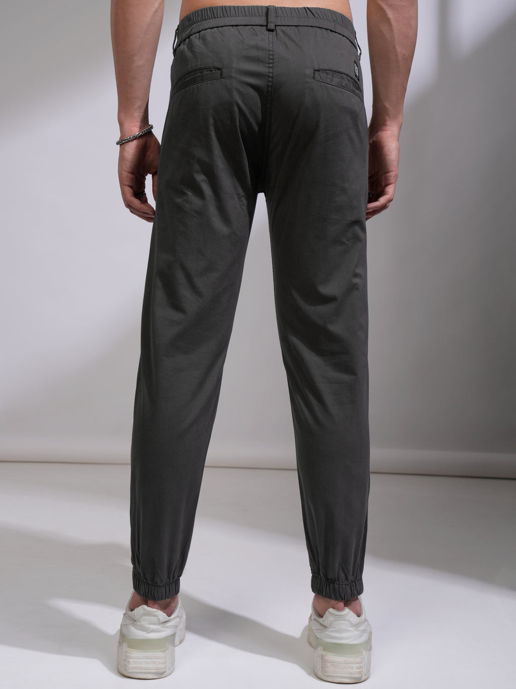 Highlander Men Black Slim Fit Solid Joggers - Black - Image 3