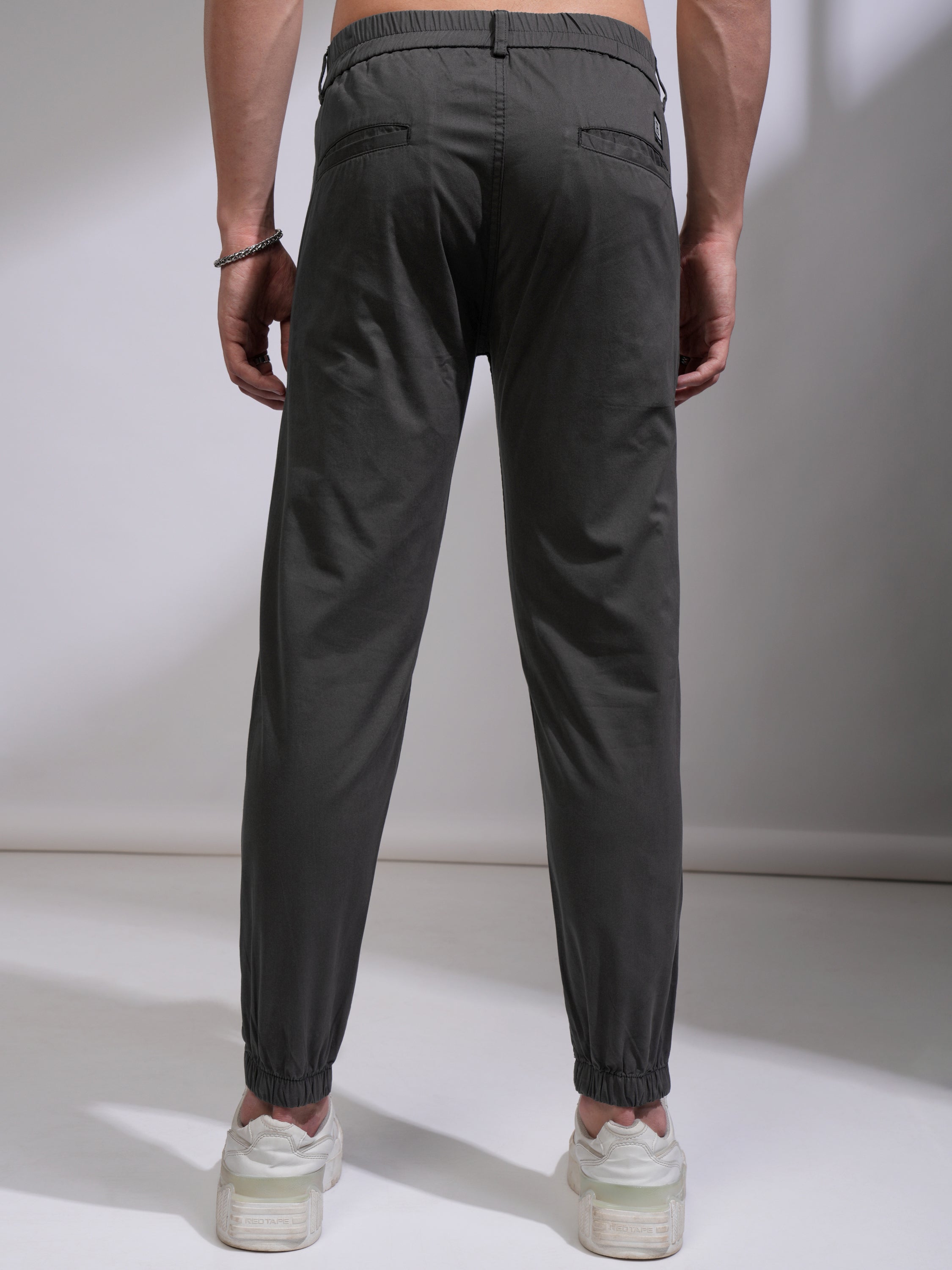 Highlander Men Black Slim Fit Solid Joggers - Black - Image 3