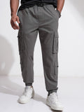 Highlander Men Grey Relaxed Fit Solid Cargo - Grey - Image 1