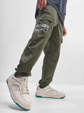 Highlander Men Olive Relaxed Fit Printed Cargo - Olive - Image 1