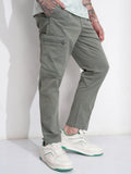 Highlander Men Olive Straight Fit Solid Cargo - Olive - Image 1