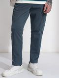 Highlander Men Blue Straight Fit Solid Cargo - Blue - Image 1