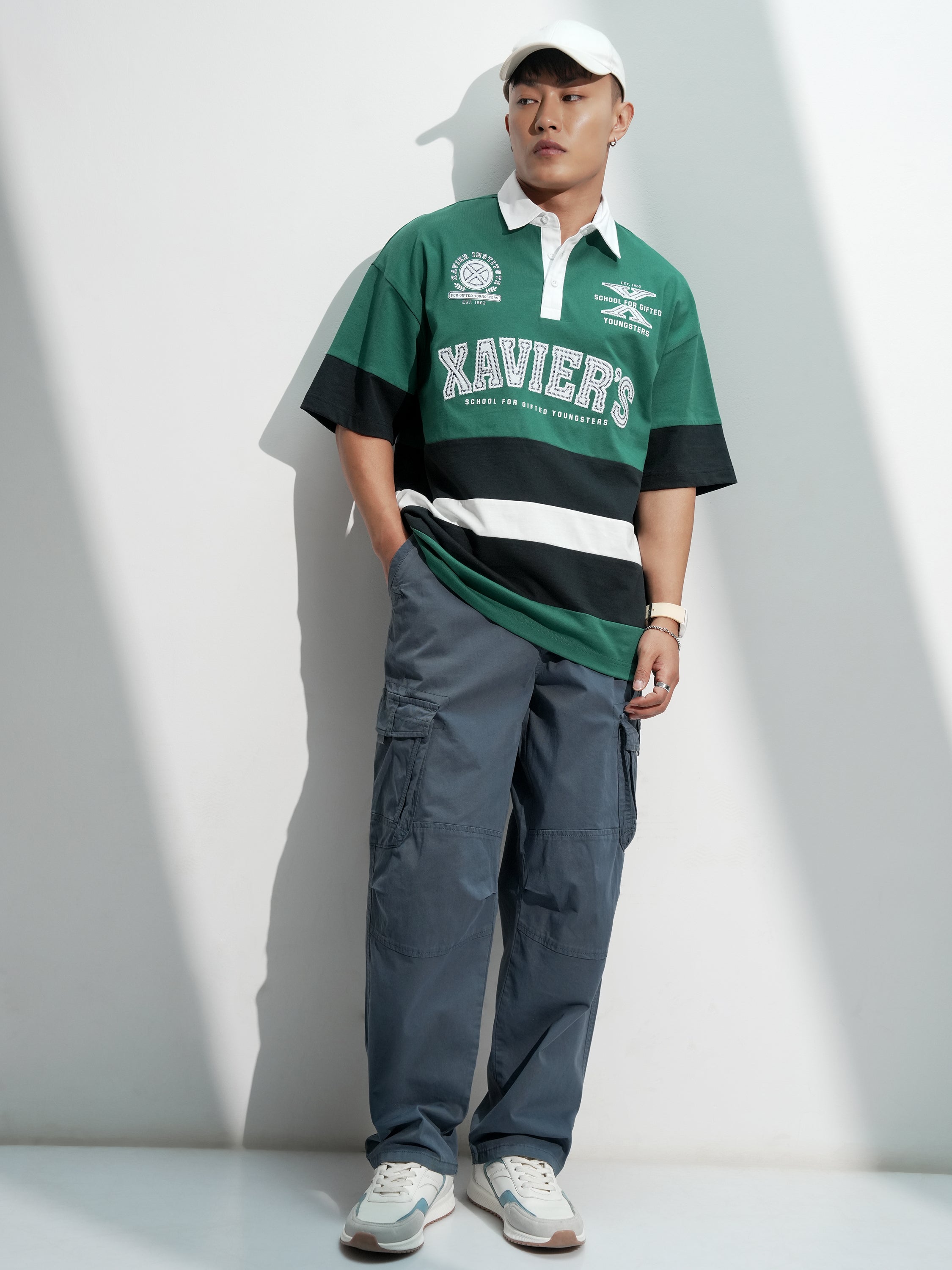Highlander Men Blue Loose Fit Solid Cargo - Blue - Image 2