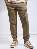 Highlander Men Brown Relaxed fit Solid Cargo - Brown - Image 1