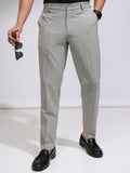Highlander Men Grey Relaxed Fit Solid Casual Trouser - Grey - Image 1