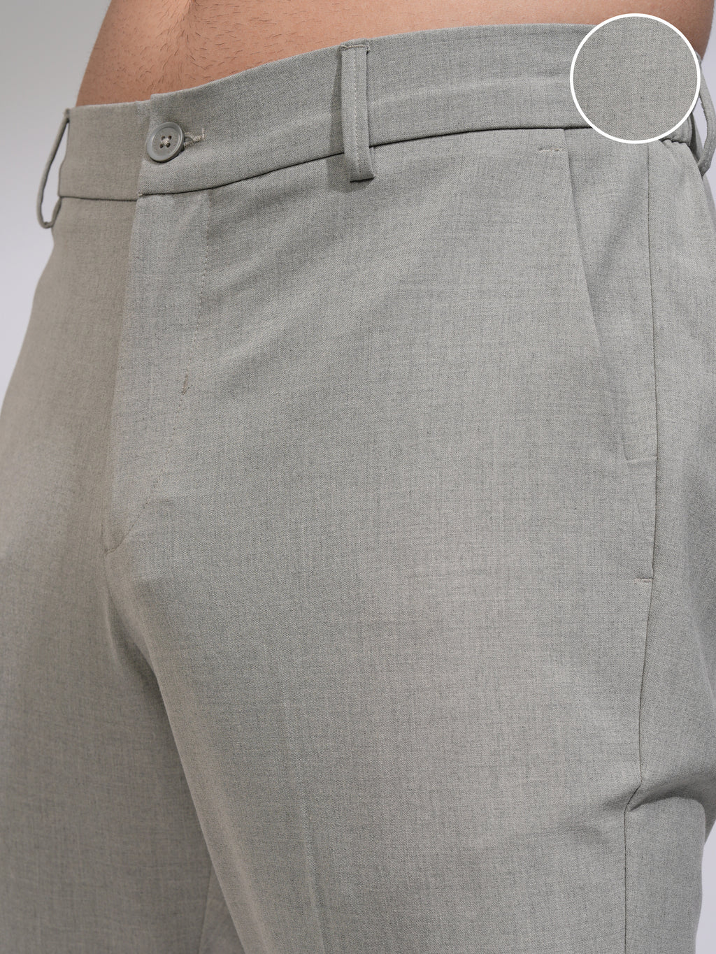 Highlander Men Grey Relaxed Fit Solid Casual Trouser - Grey - Image 5
