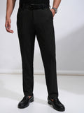 Highlander Men Black Slim Fit Solid Casual Trouser - Black - Image 1