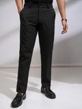 Highlander Men Charcoal Slim Fit Solid Formal Trouser - Charcoal - Image 1