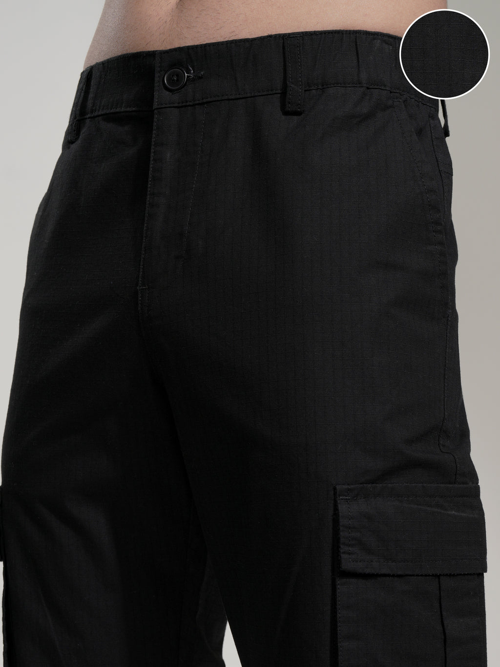 Highlander Men Black Slim Fit Solid Joggers - Black - Image 5