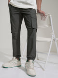 Highlander Men Grey Slim Fit Solid Joggers - Grey - Image 1