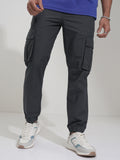 Highlander Men Black Slim Fit Solid Joggers - Black - Image 1