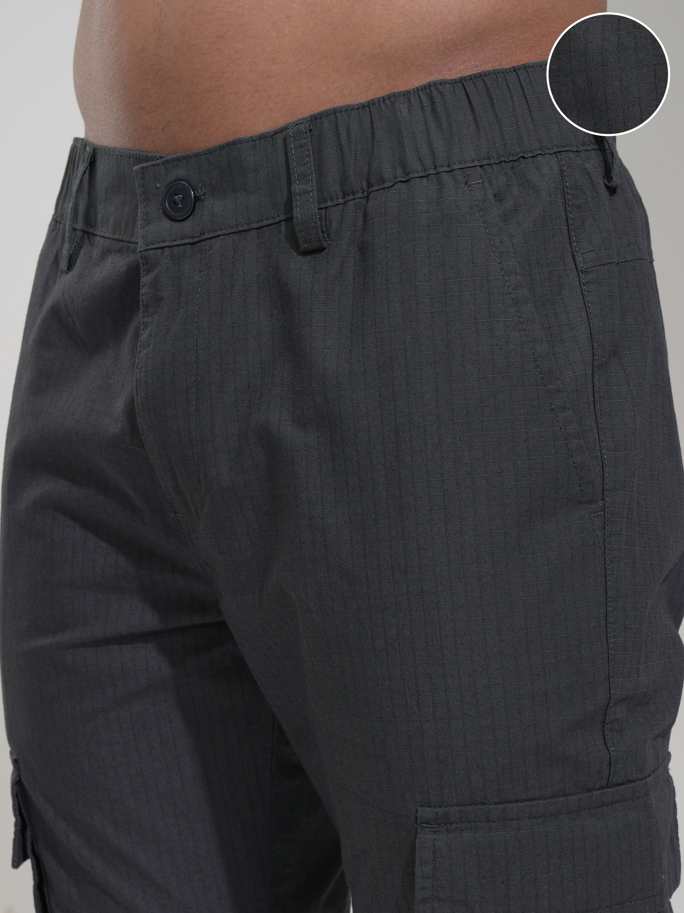 Highlander Men Black Slim Fit Solid Joggers - Black - Image 5
