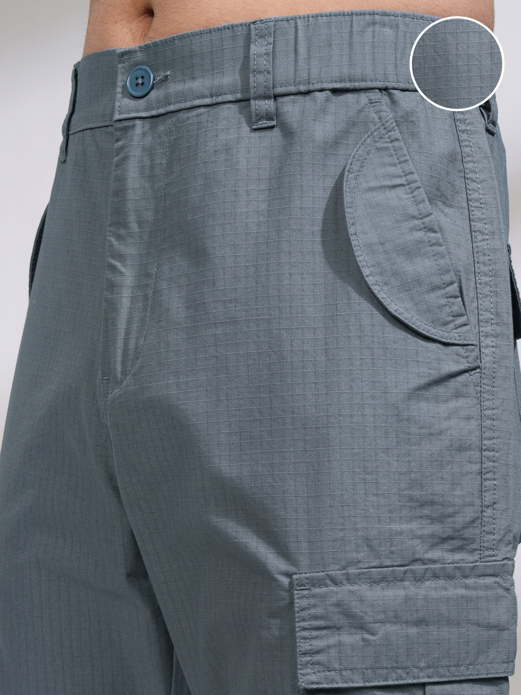 Highlander Men Blue Relaxed Fit Solid Joggers - Blue - Image 5